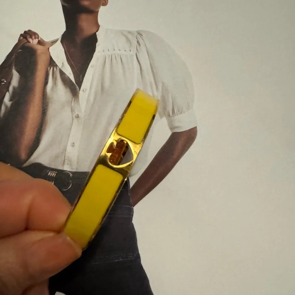 Kate Spade Yellow Gold Heart Bangle - Picture 5 of 5